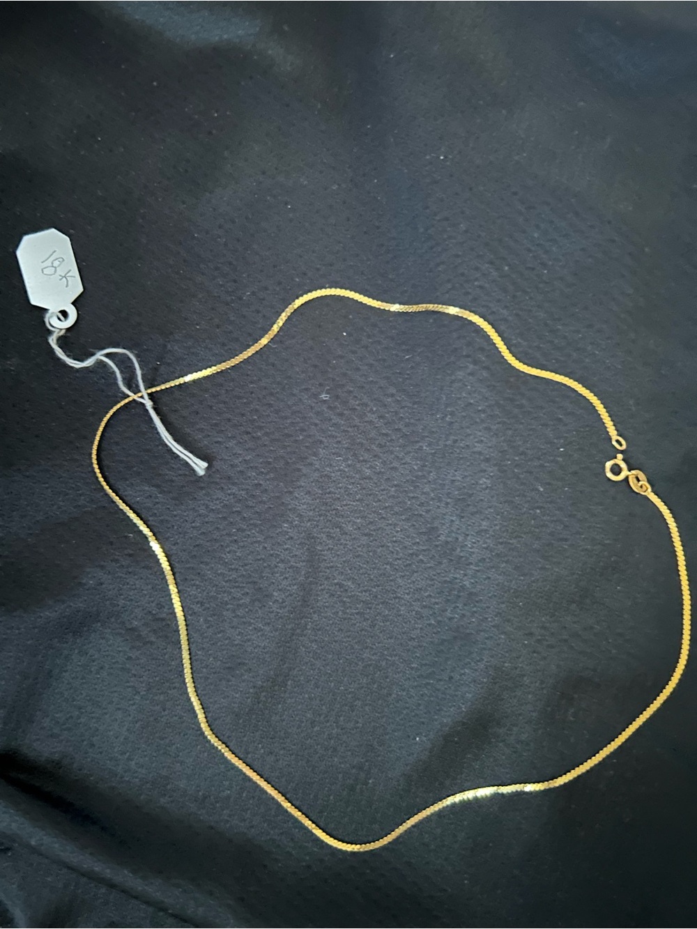 18k gold chain with 14k clasp